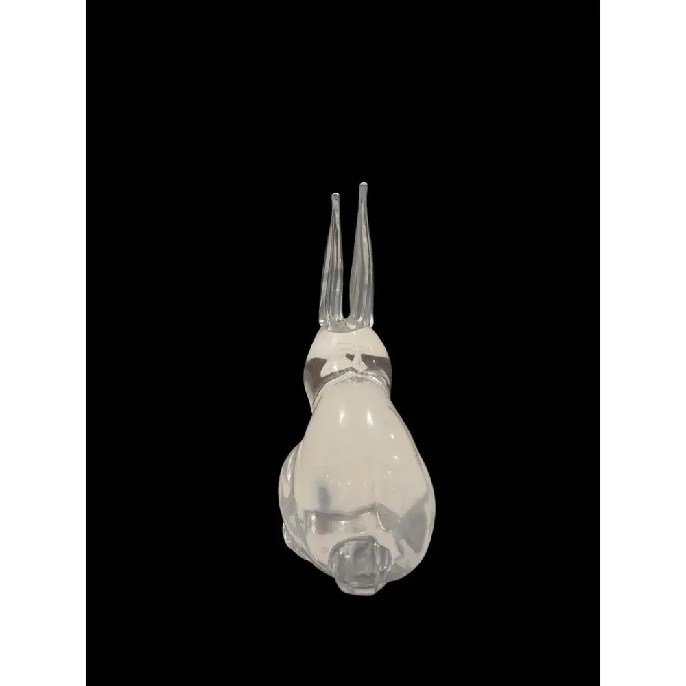 Reijmyre Sweden Crystal Long Ear Bunny Rabbit w/ Label Paperweight